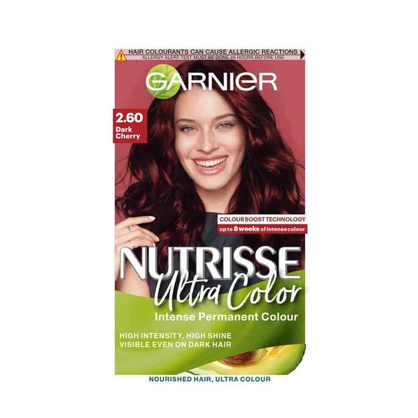 Garnier Nutrisse 2.6 Dark Cherry Red Permanent Hair Dye 1 Kit
