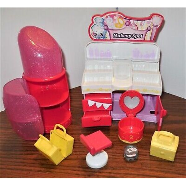 MOOSE TOY SHOPKINS MAKE UP  FASHION SPREE VANITY DESK REPLACEMENT MINIATURE LOT