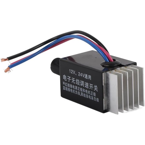 Universal 12V/24V DC Rheostat Marine, DC Motor Speed Controller for Adjusting Sp