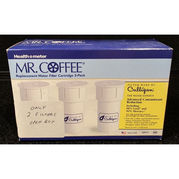 Culligan Water Health O Meter Mr Coffee Replacement Filter Cartridges (2) READ