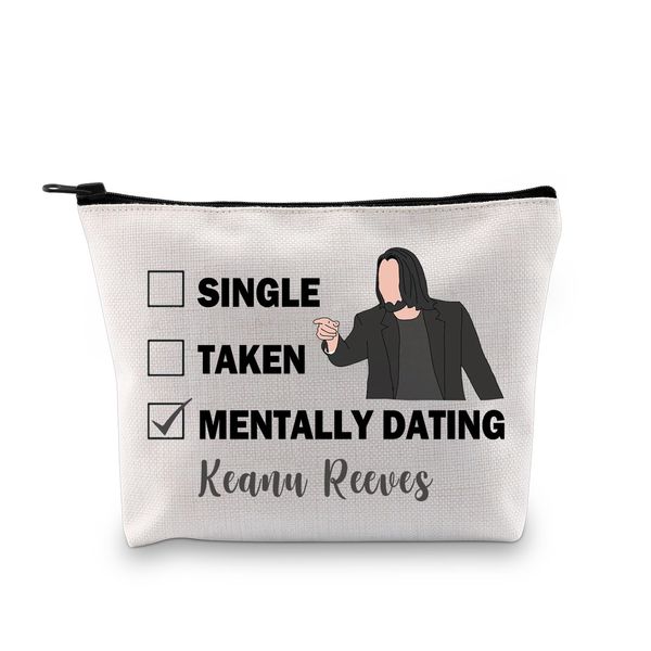 PYOUL Keanu R inspiriertes Geschenk Dating Keanu R Make-up-Tasche Keanu R Fan Kosmetiktasche Keanu R Merch, Dating Keanu R B