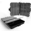 Pack of 2 Bait Box Fishing Tackle Box Fishing Bait Box with Adjustable Single Compartments Suitable as a Fishing Gift
