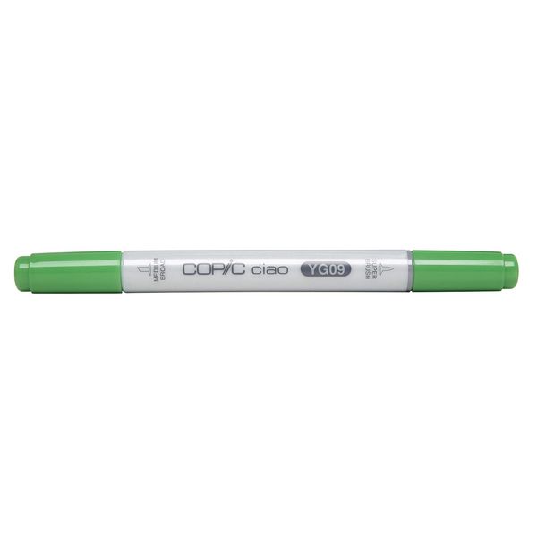 COPIC Ciao Coloured Marker Pen - (YG-09) Lettuce Green, For Art & Crafts, Colouring, Graphics, Highlighter, Design, Anime, Professional & Beginners, Art Supplies & Colouring Books