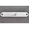 SADDLE PLATE 2 1/2" x 3/8" Custom Engraved Solid Nickel Silver Bridle or Brow