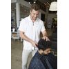 Barber Strong Men's The Barber Jacket, White, Medium