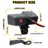 Motorcycle Handlebar Dual USB Charger Cigarette Phone Lighter Socket Waterproof