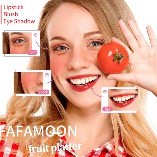 Baorder 4 colori tinta per labbra Stain Set, 3 in 1 Lip Eyes and Cheeks Tint Stain Lip Glaze, velluto opaco mini rossetto liquido, idratante idratante a lunga durata antiaderente tazza lucidalabbra