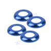 For W205 2015-21 X205 2016-22 Blue Front Seat Headrest Button Ring Covers 1.57"