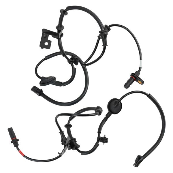 TRQ Rear ABS Wheel Speed Sensor Set Compatible with 2010-2016 Hyundai Elantra