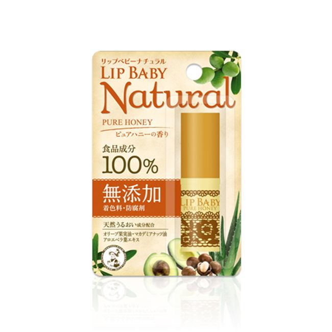 [Rohto Pharmaceutical] Mentholatum Lip Baby Natural (Pure Honey Scent)