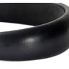 Coach Women's Leather Headband, Black, One Size