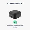 kwmobile Sennheiser ACCENTUM True Wireless Case - Wireless Earbuds Silicone Drop Proof Protective Case Black