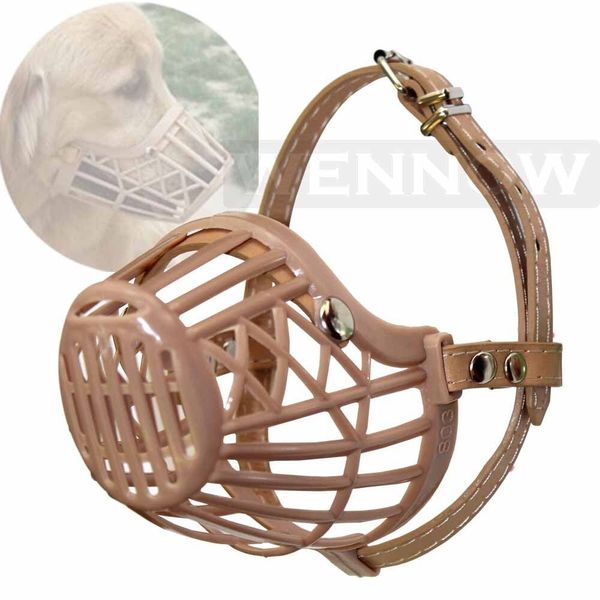 Large Pet Dog Adjustable Plastic Basket Protection Mask Mouth Cage