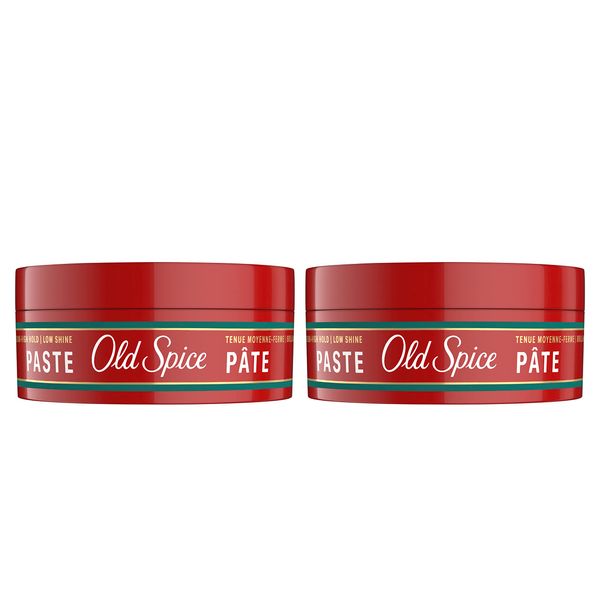 Old Spice Hair Styling Paste for Men, 2.22 oz, Twin Pack