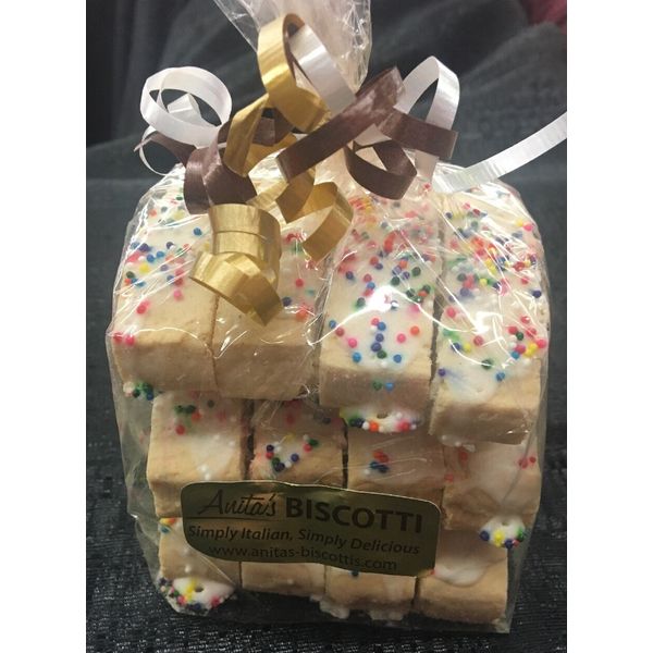 Anita’s Biscotti Truly Vanilla Biscotti Brick Pack 12 Mini Biscottis