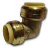 1 Pc. XFITTING 3/4" Push Fit Elbow, Brass