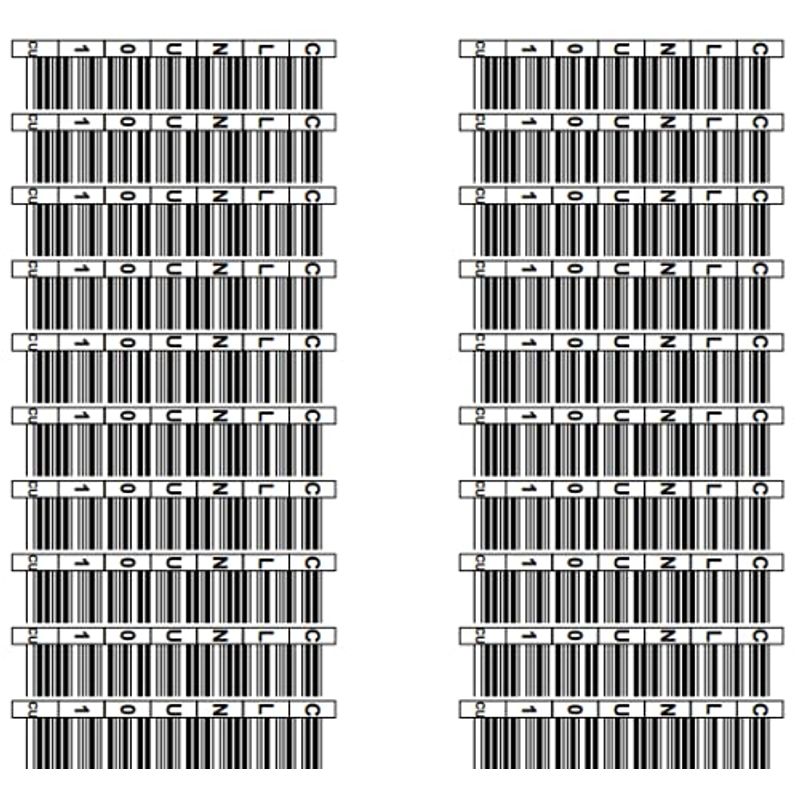 LTO Universal Cleaning Data Cartridge UCC Barcode Labels CLNU01CU 20 ...