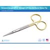 Scissors Surgical 4.5" Straight Gold Plated Handle Razor Sharp Tip ARTMAN