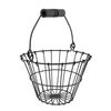 CWI Gifts 6-Inch Wire Egg Basket, Small, Black