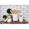 Mud Pie Door Knob Salt Cellar Set, White