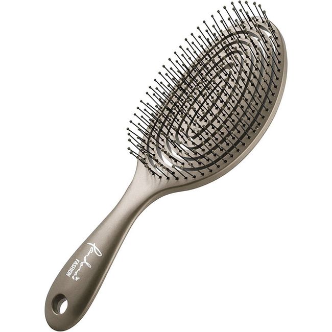 Hair Brush, 3D Detangle Cushion, Scalp, Massage Brush, Helix, Brown, Regular A8200BR