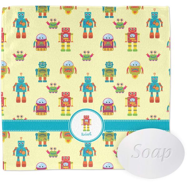 YouCustomizeIt Personalized Robot Washcloth
