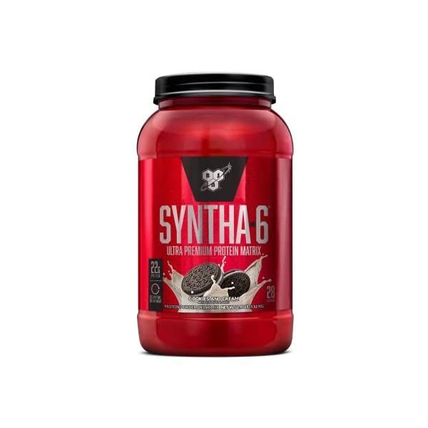 BSN SYNTHA-6 Edge Protein Powder Vanilla Micellar Casein Milk Isolate Low Sugar 24g Milkshake with Hydrolyzed Whey 28 Servings, 28 Servings (1 Pack), Vanilla Milkshake