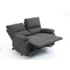 Home Theather Double Couch Seater with Push Back Recline & Retractable Footrest