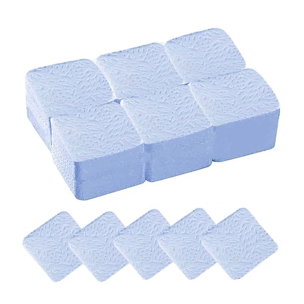 Yoezuo 300 Pcs Lint Free Wipes for Nails,Nail Polish Remover Pads,Nail Wipe Pads Lint Free Wipes Nail Art UV Gel Polish Absorbent Remover Wipes Meltblown for DIY Nail(Blue)