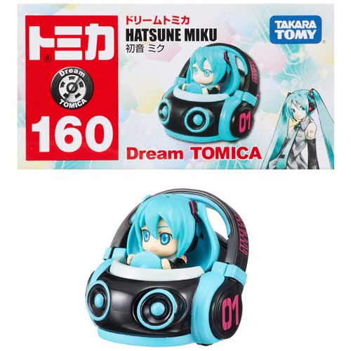 Takara Tomy Tomica Dream Tomica No.160 Hatsune Miku Mini Car, Toy for 3 Years and Up, Boxed, Toy Safety Standards Passed, ST Mark Certification, TOMICA TAKARA TOMY