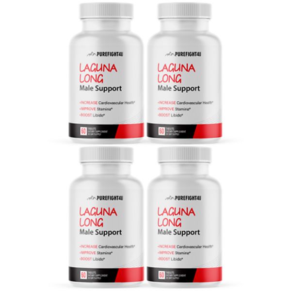 Laguna Long Male Support Enhance Performance with Powerful Supplement 4 Bottles