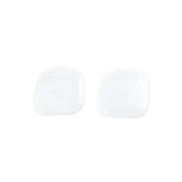 Fox Run Nylon Pot/Pan Scraper, Set of 2, White