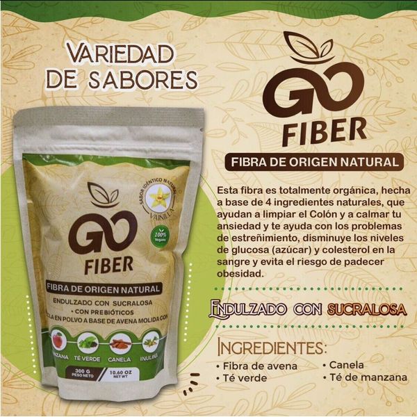 Go Fiber Organic - Fibra 100% Natural Organica