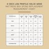 Hercules 4 Inch Low Profile Foundation Mattress Box Spring Replacement, King