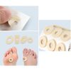 Natiform 75 Pcs Protective Toe Quill Eye Circle Anti-Friction Pad Small Round