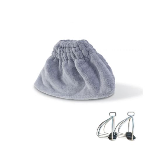 YASSINHE Stirrup Covers Stirrup Bag Stirrup Iron Covers for English Saddle Cage Safety Horse Stirrup Covers-Grey