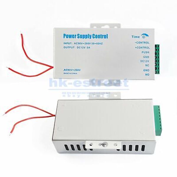 12V 5A Door Access Power Supply for Entry Exit Control System Electric Lock 60W