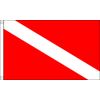 Scuba Diving Flag - 5 x 3 FT - 100% Polyester With Eyelets Banner - FlagSuperstore