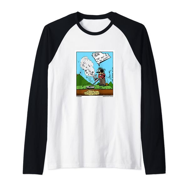 Metal Detector Goldnugget Funny Prospecting Raglan, black