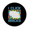 I Click Bricks Creative Building Block Set Master Builder PopSockets Standard PopGrip