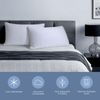 Shredded Memory Foam Pillow Set Adjustable Loft Cooling for Hot Sleepers 2-Pack