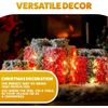 Marco Paul Light Up Present Boxes - Christmas Timer Function, 3 Parcel Lights with Batteries, Bows, Red Gift Boxes for Christmas Tree Indoor