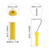 sourcing map 3Pcs Paint Roller Kit, 2Pcs 4" Sponge Large Texture Pattern Roller Covers and 10" Paint Roller Frame, for Wall Trim