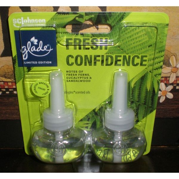 Glade PlugIns Scented Oil Refills FRESH CONFIDENCE 1 Pack = 2 refills