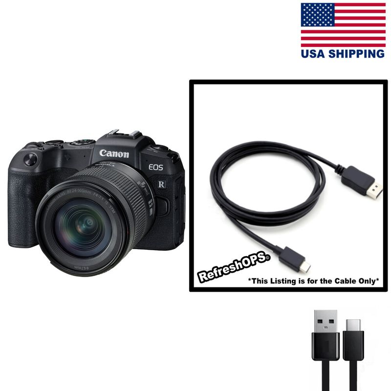 Canon - EOS RP Mirrorless Digital Camera USB Cable Transfer Cord ...