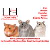 Acrylic 3-Solid Levels Dwarf Hamster Rodent Gerbil Mice Mouse Home Habitat Cage 