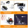 HOLASMART microbit Mini Car Kit Compatible with BBC Micro:bit V2 and V1,STEM Educational Coing Project for School Student（Without Micro:bit and AAA Battery）
