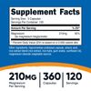 Nutricost Magnesium Glycinate Capsules (360 Capsules, 210 mg Per Serving)