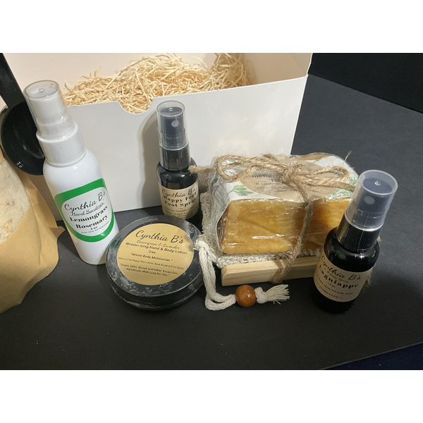 Lemongrass Rosemary Handmade Self Care Gift Set 10 Pc
