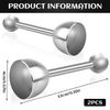 Dncvb 2Pcs Egg Topper Stainless Steel Egg Cracker, Eggshell Cutter, Egg Shell Remover, Save time, Egg Cracker Opener for Raw or Soft Hard Boiled Egg Kitchen Gadgets